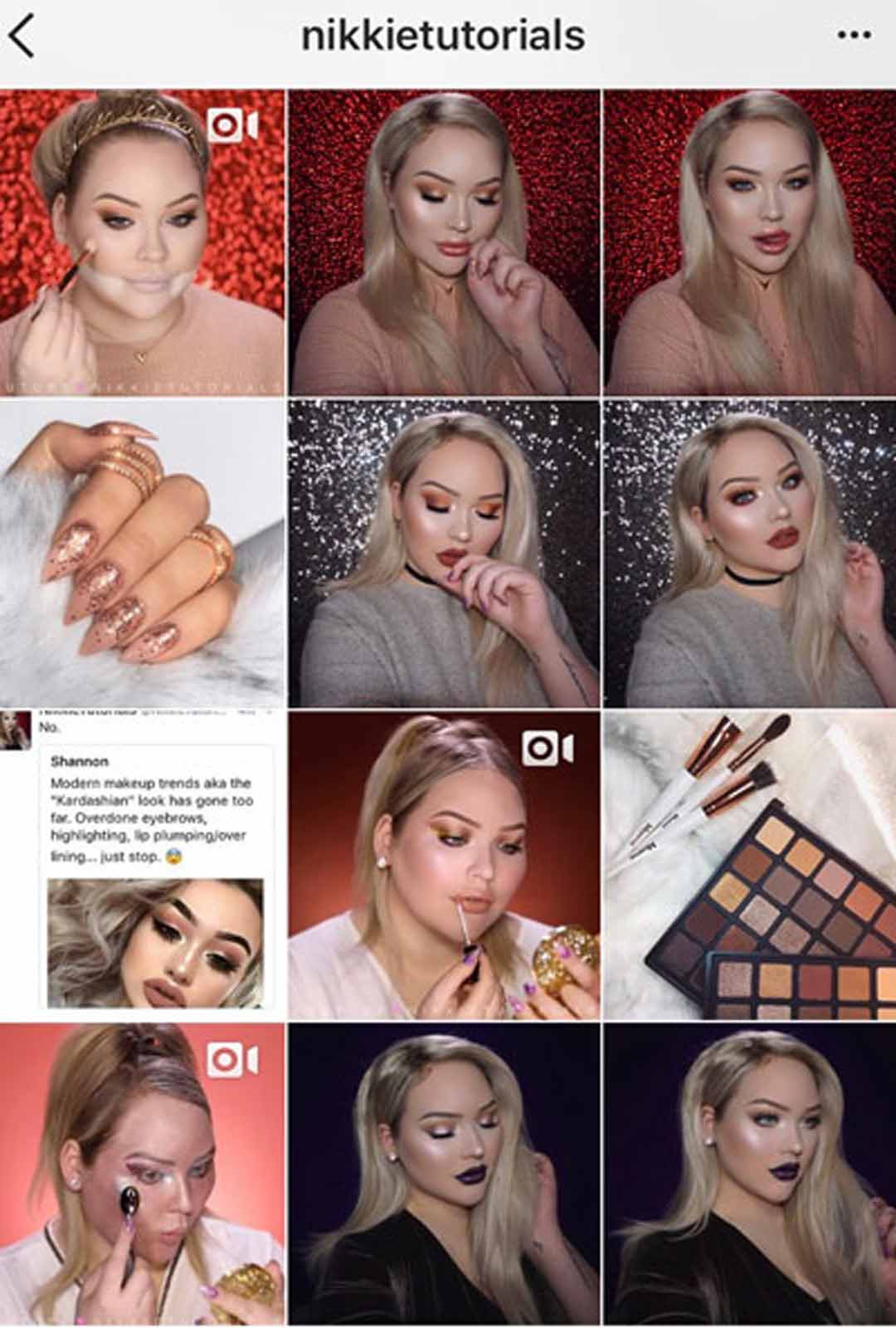 1.nikkietutorials:拥有 670万粉丝,最受关注的干货美妆博主之一