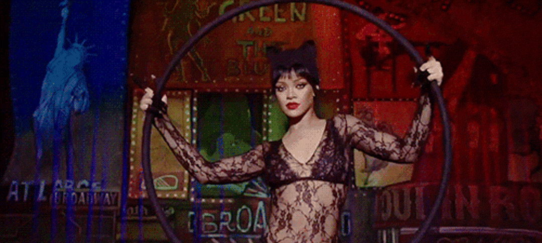 《星际特工》中猫女造型的rihanna