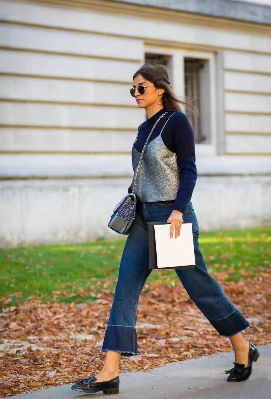 选一条和平底鞋搭配显瘦好看的小白裤没那么难,只要满足腰腹不紧,高腰