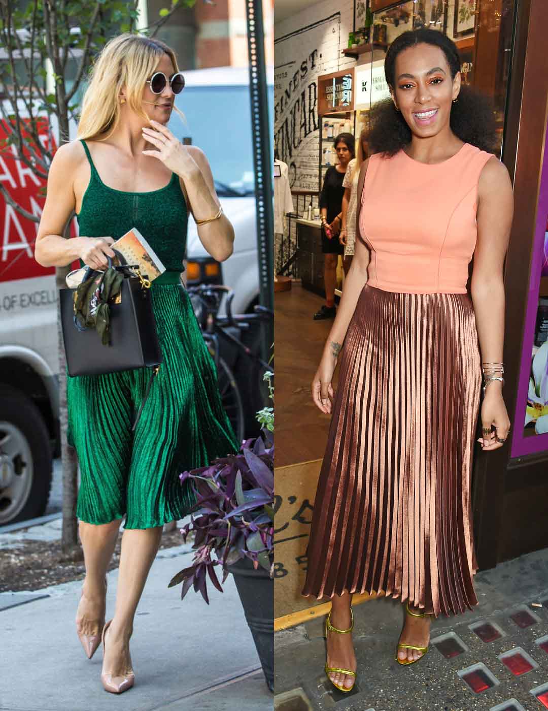 穿搭| 珠光宝气金属色,明星们这样穿!